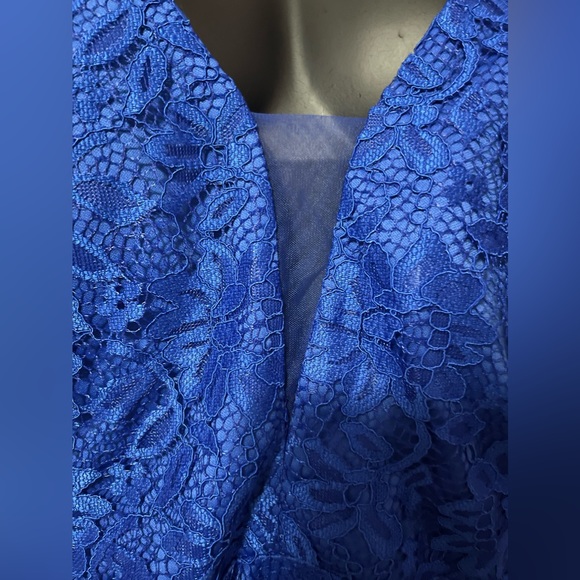 Puff sleeve lace A-line dress - SHEIN curve - Picture 4 of 7